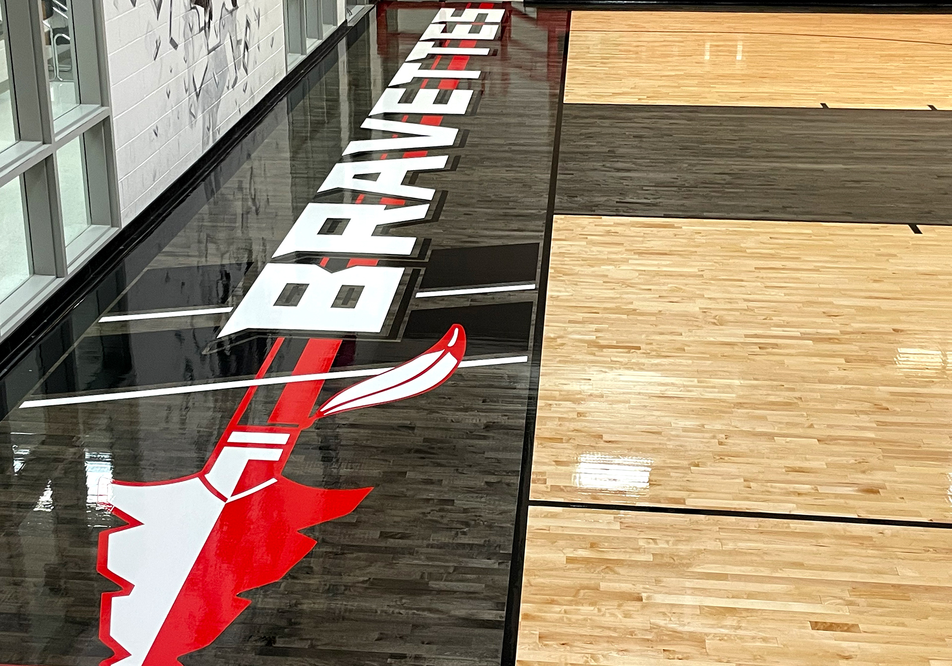 Iraan Sheffield ISD Baseline logo on stain.